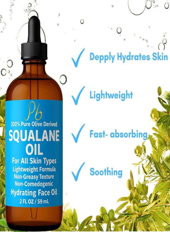 Pomberries Squalane Oil – 100% Plant-Derived, Lightweight & Fast-Absorbing, Squalane Oil for Face, Anti-Aging, Dry Skin, Hair & Body | Non-Greasy, Non-Comedogenic Moisturizer | 2 fl oz - Image 4